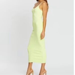 Bec + Bridge | Club Knit Midi Dress Citrus Yellow